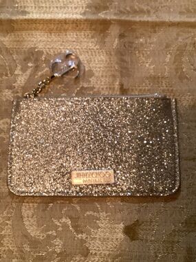 Jimmy Choo Glitter Gold Change Purse